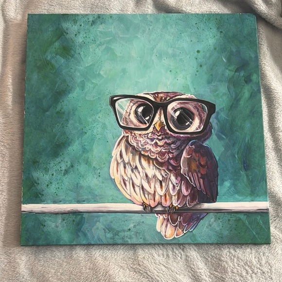 Other - Owl with Glasses Art Print